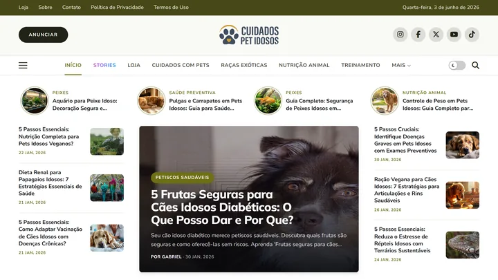 Cuidados Pet Idosos
