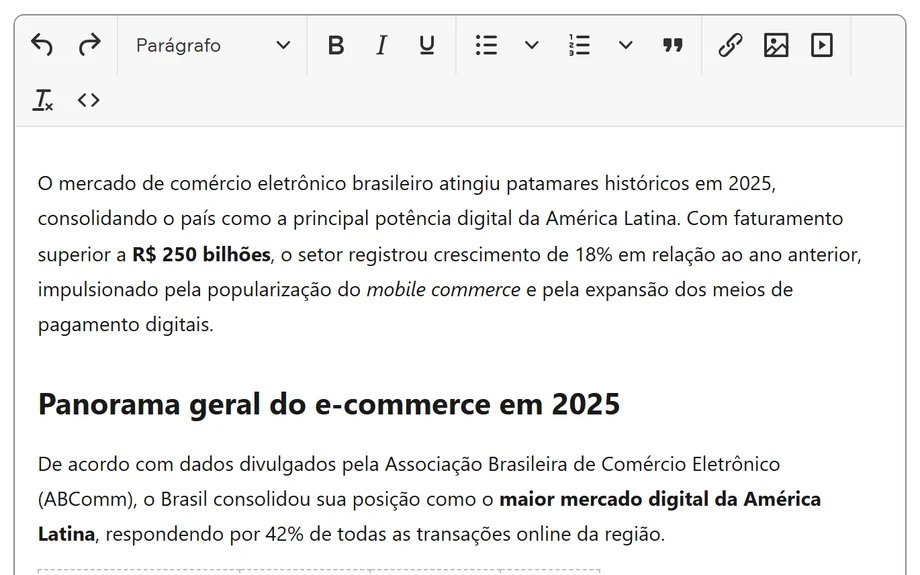 Editor de matéria do JornalBox